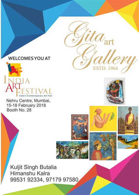 GITA ART GALLERY Welcomes You At India Art Festival Welcome To Gita Art Gallery