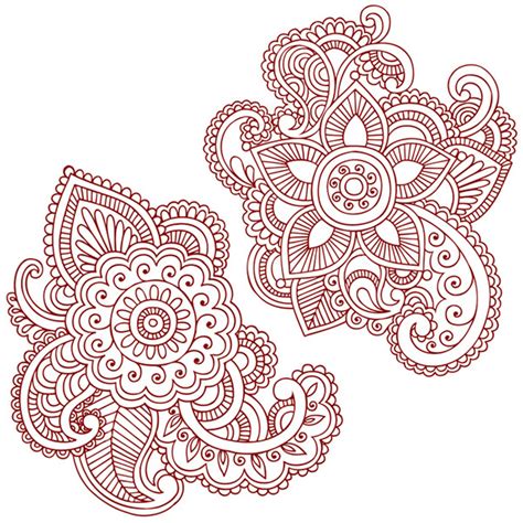 Henna Doodles Vector Designs On Behance