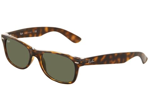 Lyst Ray Ban Rb2132 New Wayfarer 52mm Black Frame Green Polarized Lens Sport Sunglasses In