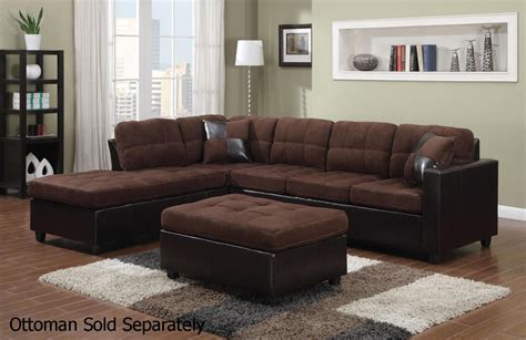 Opens in a new tab. Brown Leather Sectional Sofa - Steal-A-Sofa Furniture ...