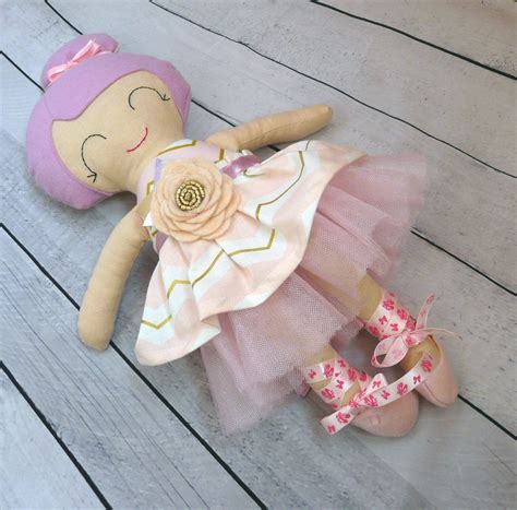 Ballerina Doll Cloth Doll Stuffed Doll Fabric Doll Cloth Doll Etsy