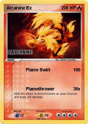 Pokémon Arcanine Ex 21 21 Flame Swirl My Pokemon Card