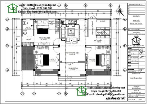 thiết kế nhà cấp 4 mái thái 8x13m đẹp tại thái nguyên ndnc461