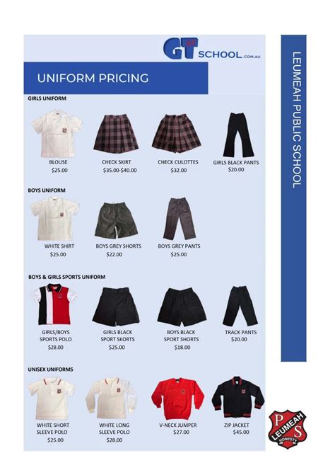 Purchasing School Uniforms Leumeah Public School
