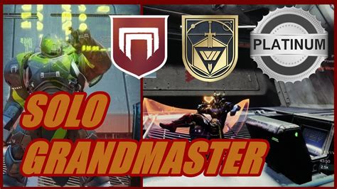 Solo Grandmaster Nightfall Platinum Rank The Arms Dealer Boss