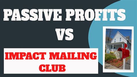 Impact Mailing Club Vs Passive Profits Direct Mail Program 2020 Youtube