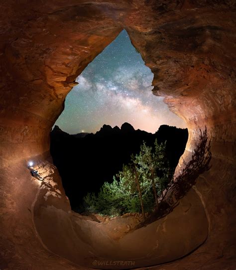 Sedona Is Incredible The Birthing Cave At Night Rarizona