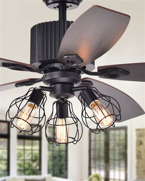 Cornelius Forged Black 52 Lighted Ceiling Fan