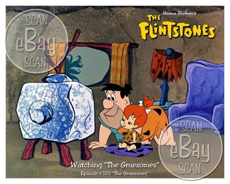 Rare Flintstones Cartoon Color Tv Photo Hanna Barbera Studios Fred