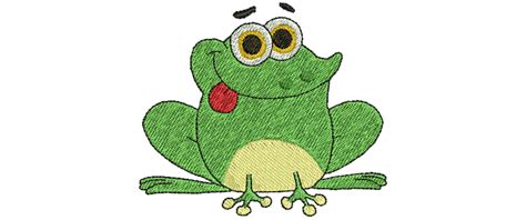 Frog Embroidery | Free Embroidery Design | Falcon Embroidery | Animal embroidery designs, Free ...
