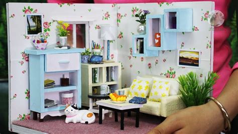 Diy Miniature Doll House Living Room Designs Doll Furniture Diy Doll