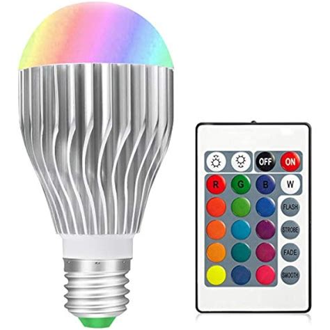 Rgb Led Light Bulb 10w Color Changing E26 Dimmable Decorative With