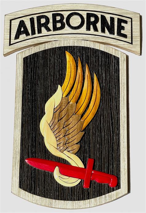 173rd Airborne Emblem Wood Art Plaque Etsy