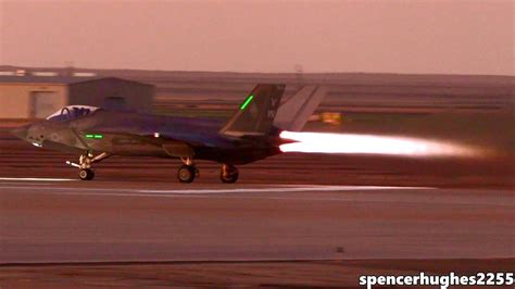 F 35 Dusk To Dark Launch Insane Afterburners Youtube