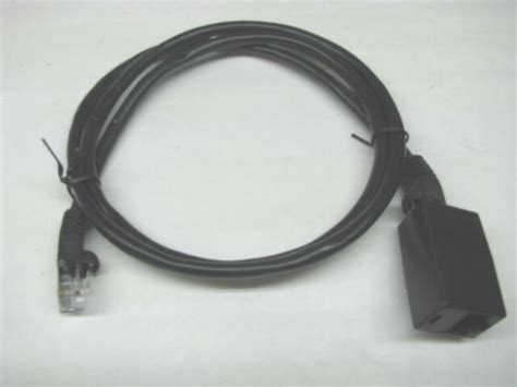 Yaesu Icom Kenwood Black Microphone Extension Cable 8 Pin Rj45 Modular
