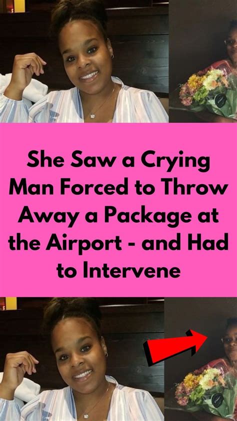 she saw a crying man forced to throw away a package at the crying man crying florida woman
