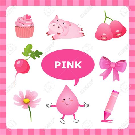 Learn The Color Pink Things That Are Pink Color Pink Color Chart