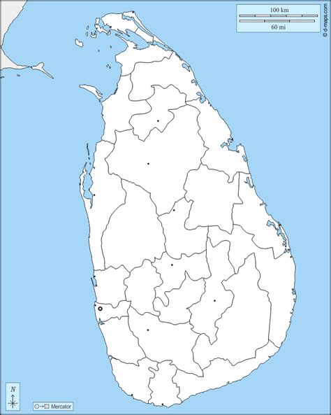 Sri Lanka Map Of Districts