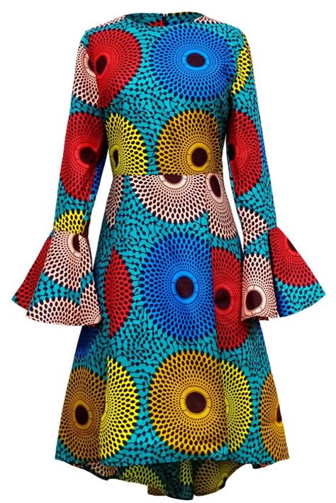 african ankara print jemima midi dress kipfashion