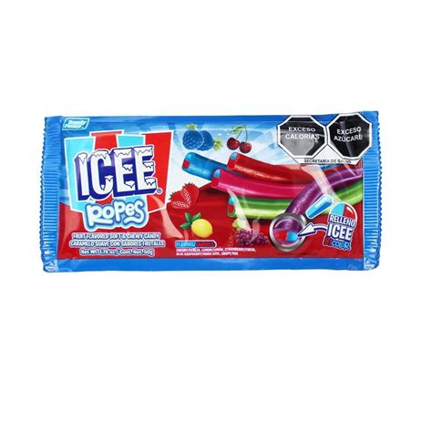 Caramelo Suave Icee Ropes Sabores Frutales 50 G Walmart