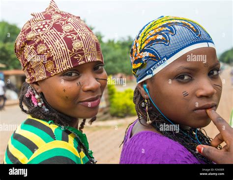 Benin West Africa Savalou Beautiful Tattooed Fulani Peul Tribe