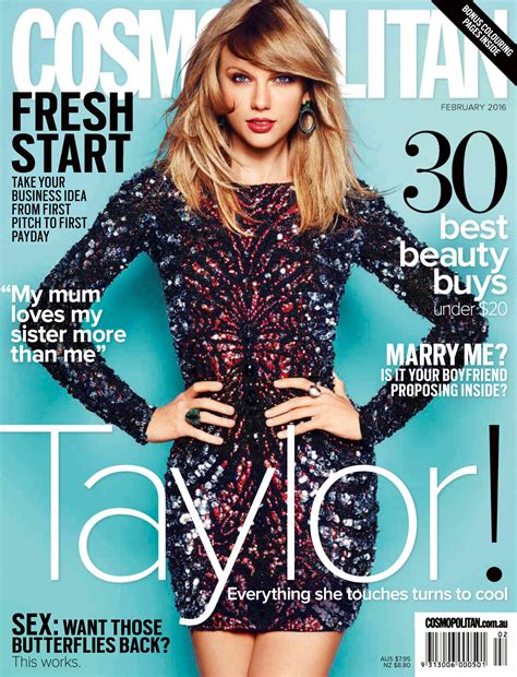 Taylor Featured On The Cover Of The February Edition Of Cosmo Australia Taylor Swift FOTP