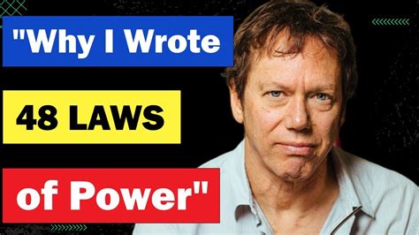WHY I WROTE THE 48 LAWS OF POWER Robert Greene YouTube