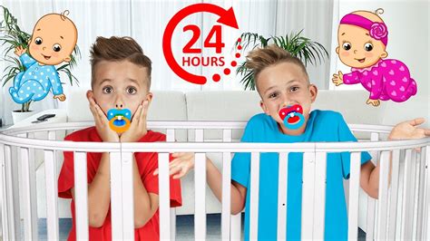 Desafío de bebés de 24 horas de Vlad y Niki YouTube