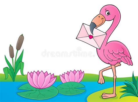 Flamingo Love Vector Illustration Stock Vector Illustration Of