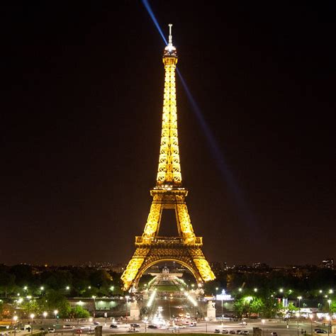 Gold Eiffel Tower La Tour Eiffel De Nuit Steve Grosbois Flickr
