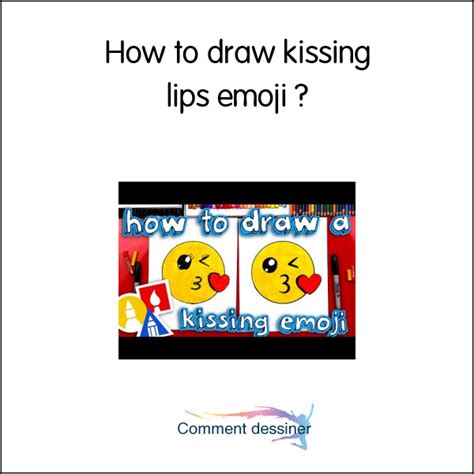 How To Draw Kissing Lips Emoji How To Draw