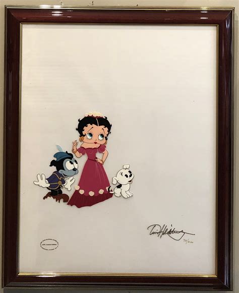 Betty Boop Animation Art Limited Edition Cel Featuring Betty Boop