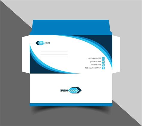 Corporate Envelope Template Or Envelope Design 24262608 Vector Art At