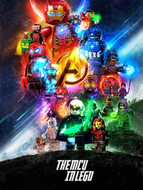 Artstation The Mcu In Lego Poster