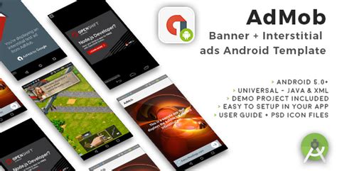 Android Universal Admob Banner Interstitial Ads Template By Cubycode