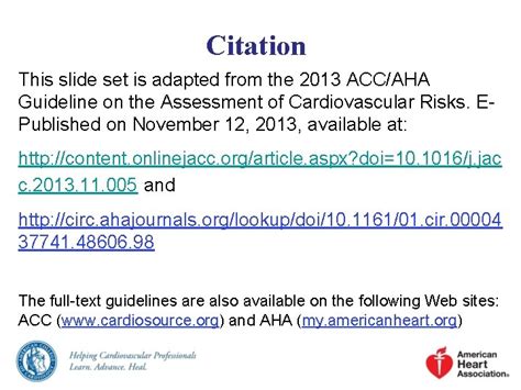 2013 Accaha Guideline On The Assessment Of Cardiovascular