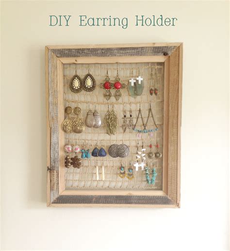 Diy Earring Holder Diy Earring Holder Crafty Craft Diy Ts