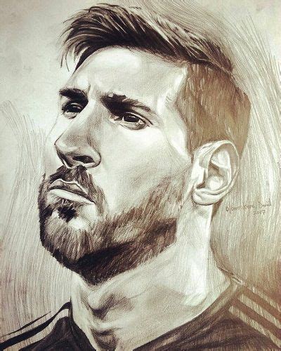 Lionel Messi Sketch At Explore Collection Of