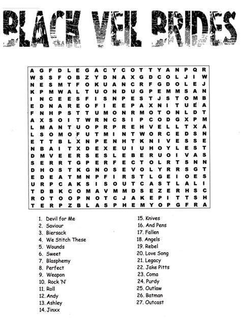 If you are a teacher, this is a very good activity to give to your students. Pin by Carla Postma on BLACK VEIL BRIDES!!!!!!