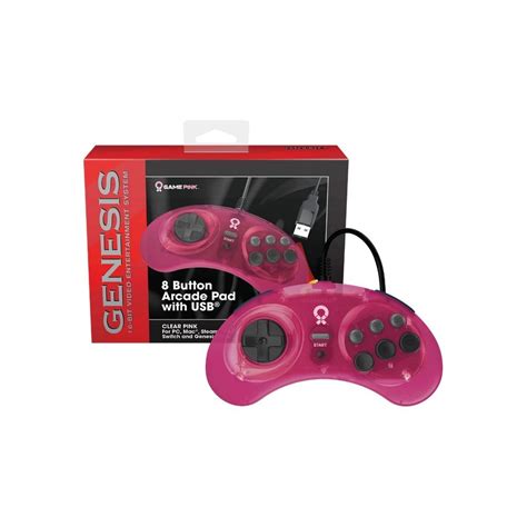 Achat Controller Sega Genesis Usb Official Pink Retro Bit Newlimited