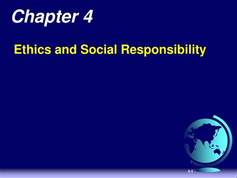 Ppt Chapter 4 Ethics And Social Responsibility Powerpoint