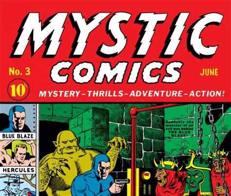 Mystic Comics 1940 3 Comic Issues Marvel