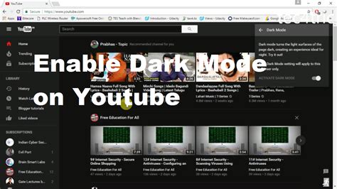 How To Enable Youtube Dark Mode Tec4tric