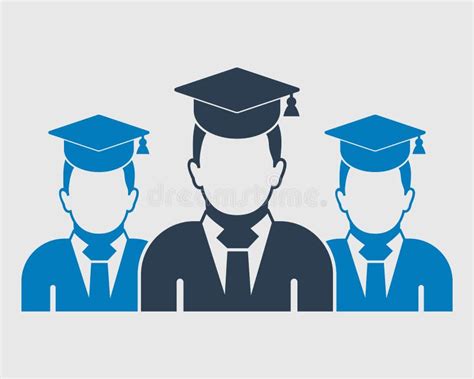 Graduate Student Team Icon Stock Vector Illustration Of Honors