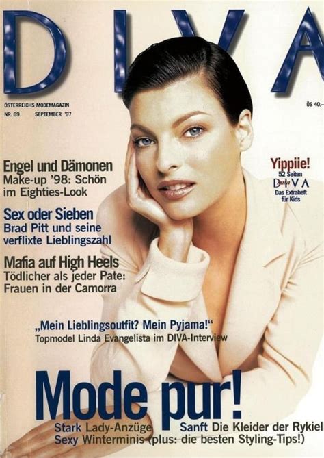 Beauty And Fashion Linda Evangelista Beauty Magazine Cover