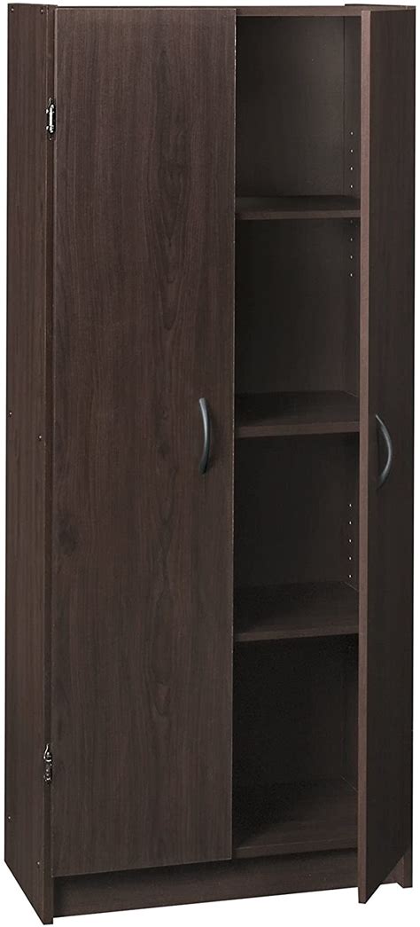 The pantry cabinet includes all of the necessary pieces that you need to organize your space. ClosetMaid Espresso Pantry Cabinet