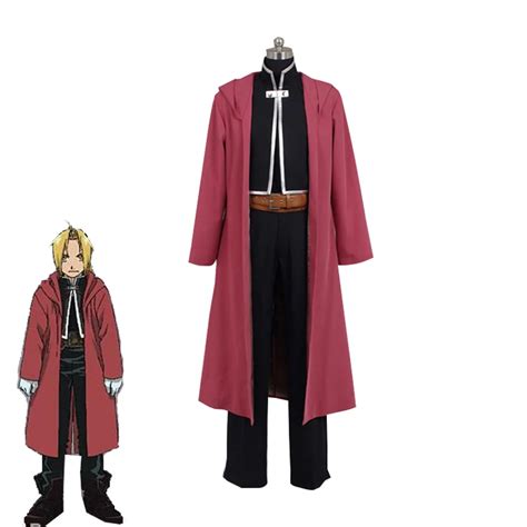 Costumes New Fullmetal Alchemist Edward Elric Outfit Anime Cosplay