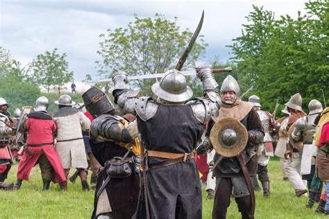 Medieval Reenactments Battle Of Courtrai 1302 Thomas T Flickr