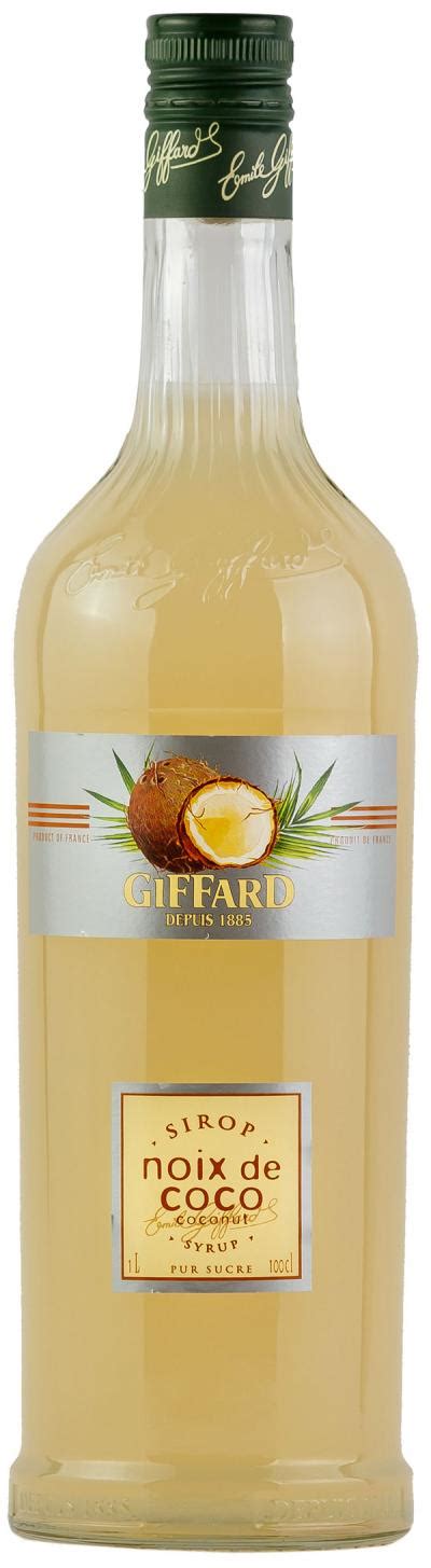 Giffard Coconut Syrup Le Connoisseur