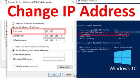 How To Change Ip Address In Windows 10 Youtube